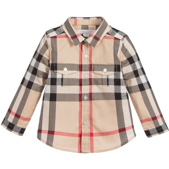 boys burberry shirt